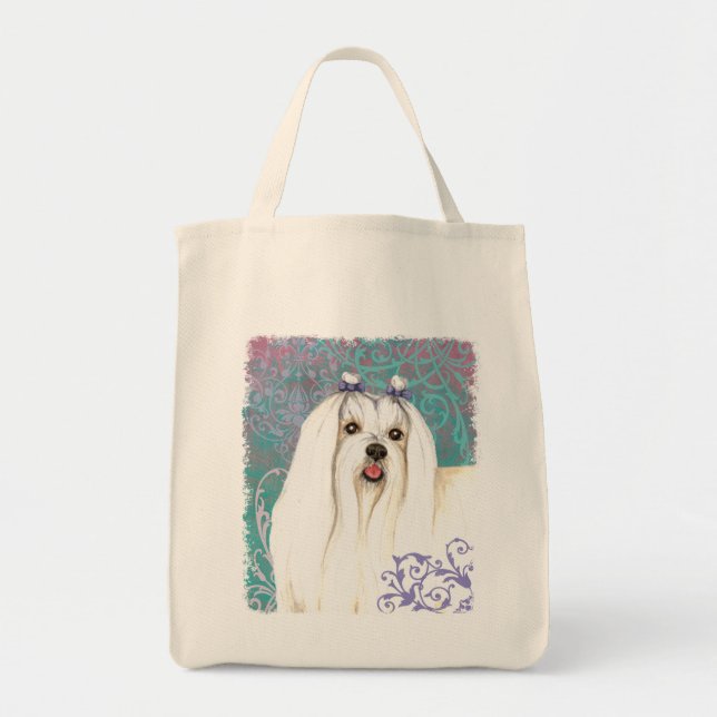 Tote Bag Élégant maltais (Devant)