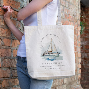 Tote Bag Elégant Mariage de navigation de plaisance Dusky