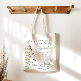 Tote Bag Elegant Mariage et Margaritas Modernes Fête de Mar