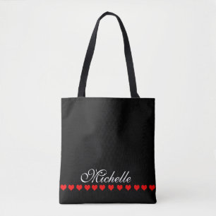 Tote Bag Élégant Monogramme noir