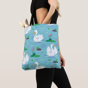 Tote Bag Élégant Motif de cygne