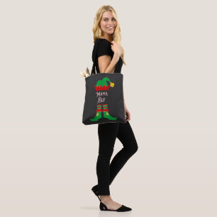 Tote Bag Élégant Noël des elfes de maman