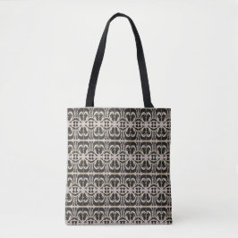 Tote Bag Élégant noir et blanc