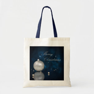 Tote Bag Élégant ornement de Parties scintillant d'argent -