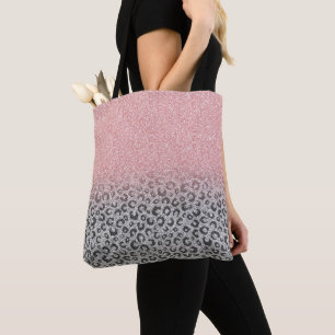 Tote Bag Élégant Rose Gold Parties scintillant Empreinte de