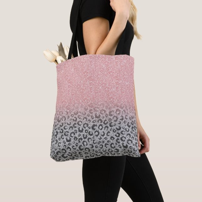 Tote Bag Élégant Rose Gold Parties scintillant Empreinte de (De près)