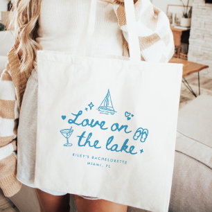 Tote Bag Élégant Script "Love on the Lake" Enterrement de V