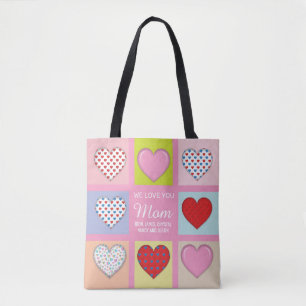 Tote Bag Elégante conception de la fête des mères