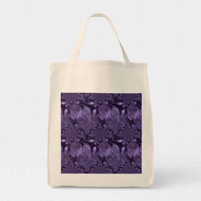 Tote Bag Élégante étincelle Royale Purple Liquide (Devant)