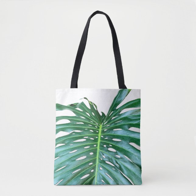 Tote Bag Elégante feuille de palmier tropicale jungle tropi (Devant)