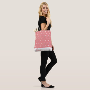 Tote Bag Elégante fille moderne Polka Motif personnalisé