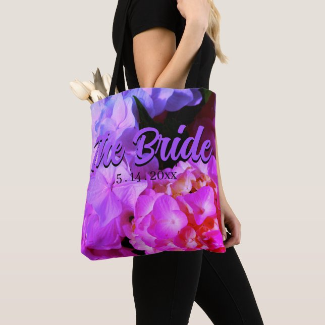 Tote Bag Élégante floraison de magenta rose (De près)