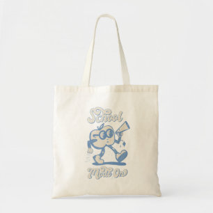 Tote Bag Elégante ligne géométrique de fraises Art