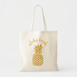 Tote Bag Élégante Mariée d'ananas hawaïenne de la tribu Alo