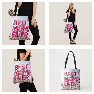 Tote Bag Élégante Moderne Meilleure Maman Maman Incroyable 