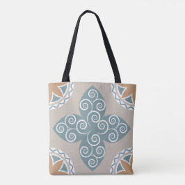Tote Bag Elégante mosaïque marocaine Carrelage Motif Boho C