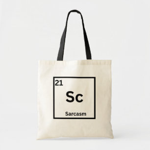 Tote Bag Élément de sarcasme humour scientifique drôle