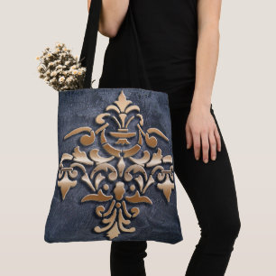 Tote Bag Élément d'or de style baroque