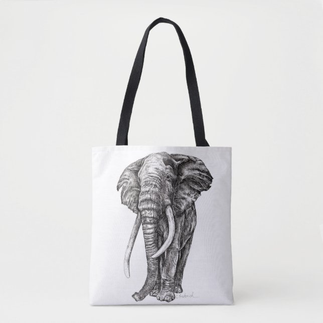 Tote Bag Éléphant (Devant)