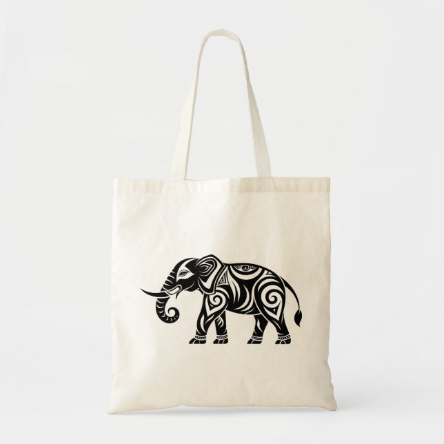 Tote Bag éléphant, animal, photo de pachyderme (Devant)