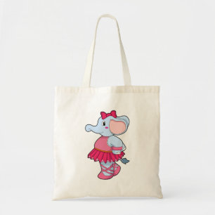 Tote Bag Eléphant au Ballet avec jupe
