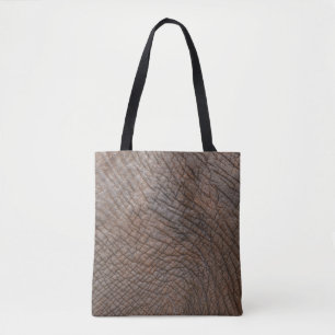 Tote Bag éléphant Brown en gros plan