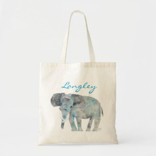 Tote Bag ÉLÉPHANT d'aquarelle coupant fourre-tout