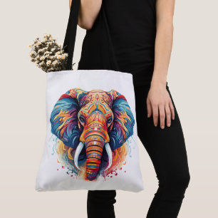 Tote Bag Eléphant de style bohémien