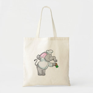 Tote Bag Elephant en chef avec shaker de sel