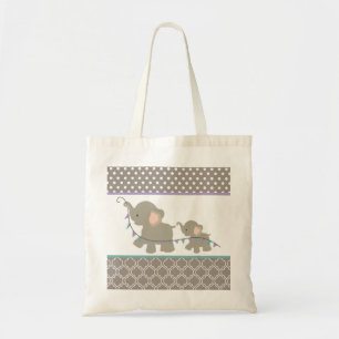 Tote Bag Éléphant Fourre-tout de maman et de bébé