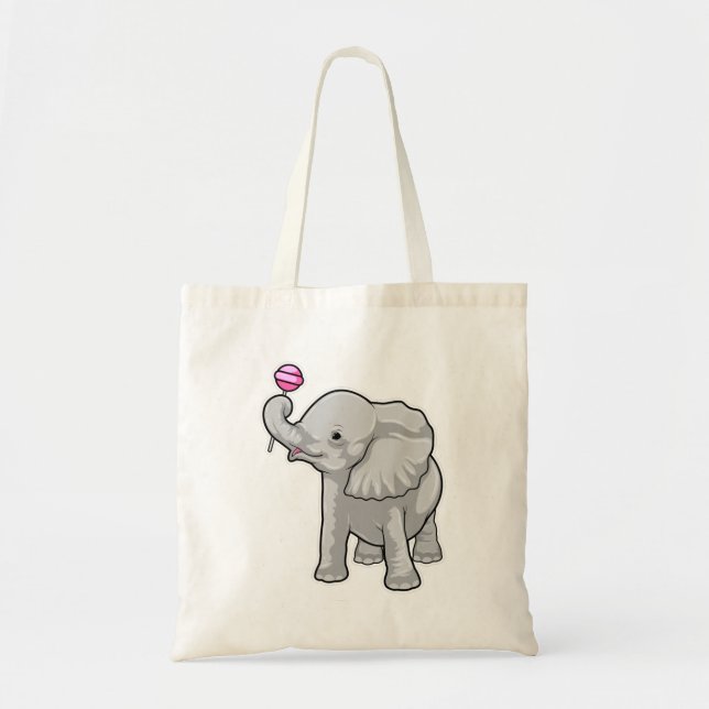 Tote Bag Eléphant Lollipop (Devant)