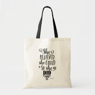 Tote Bag ELLE A CRU QU'ELLE POUVAIT DONC ELLE A FAIT Modern