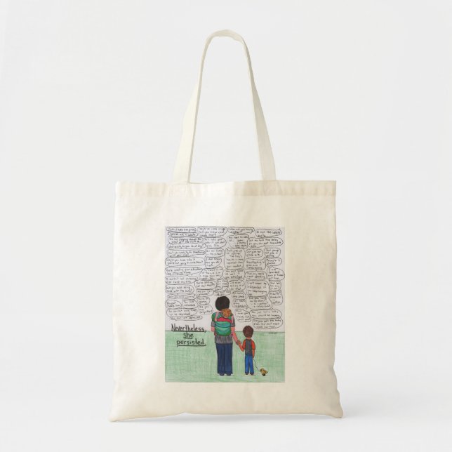 Tote Bag Elle a persisté (la maternité) (Devant)