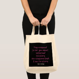 Tote Bag Elle A Whisonné Je Suis La Citation Motivationnell