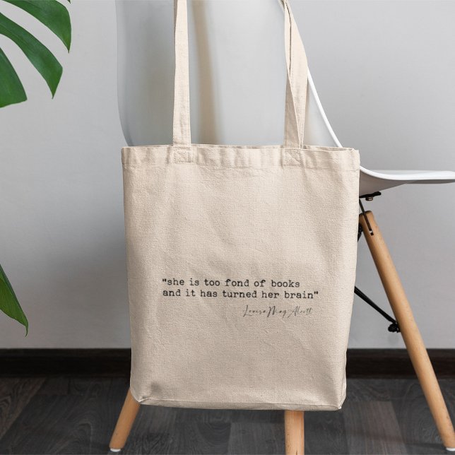 Tote Bag Elle adore les livres Citation de Little Women (Créateur téléchargé)