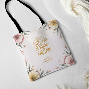 Tote Bag Elle Croyait Qu'Elle Pouvait Le Faire. Grad flor