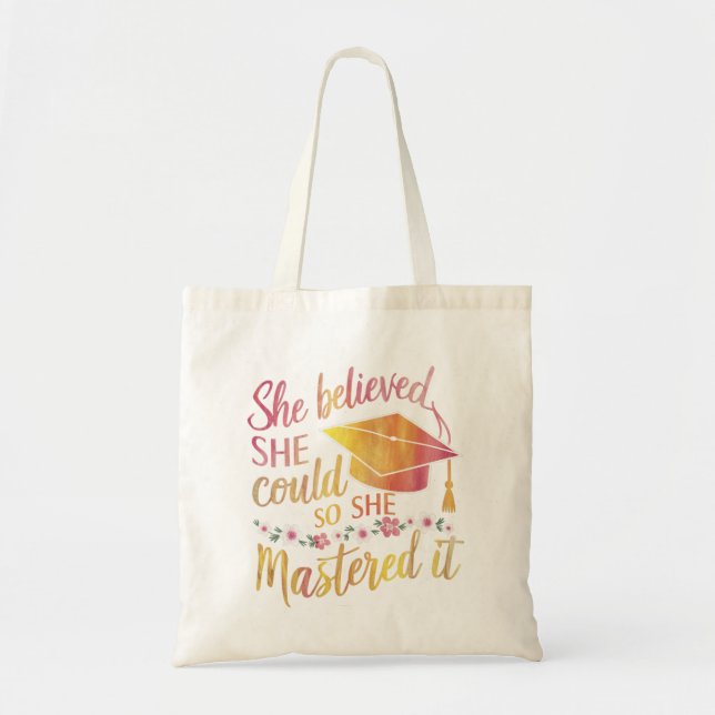 Tote Bag Elle Croyait Qu'Elle Pouvait Le Maîtriser. (Devant)