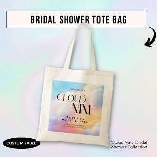 Tote Bag Elle est au septième ciel Fête de mariage pastel c