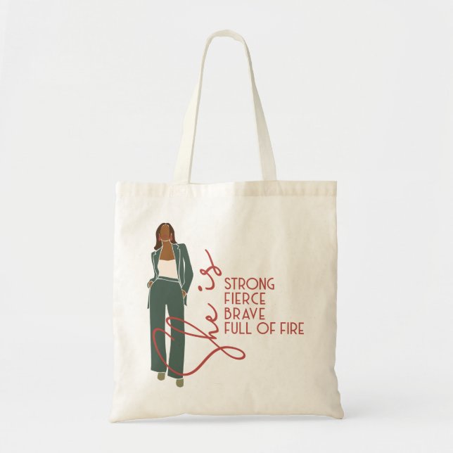 Tote Bag Elle Est La Fierce Latte Mug (Devant)