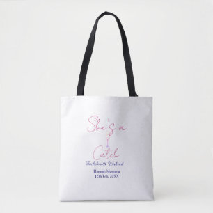 Tote Bag Elle est une bouteille de champagne de week-end d'