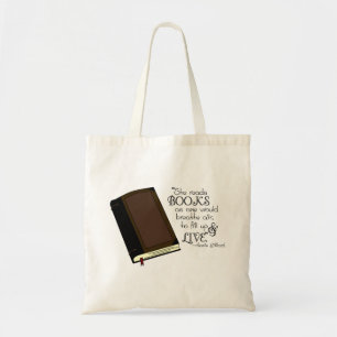 Tote Bag Elle lit des livres