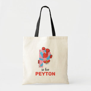Tote Bag Elmo Alphabet   Crayon P