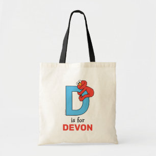 Tote Bag Elmo Alphabet   D Bleu