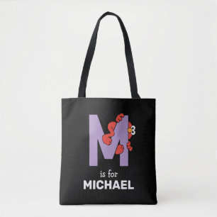 Tote Bag Elmo Alphabet   M pourpre