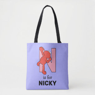 Tote Bag Elmo Alphabet   N rose