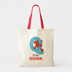 Tote Bag Elmo Alphabet   Q Bleu