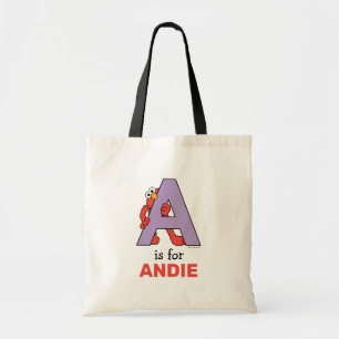 Tote Bag Elmo Alphabet   Un violet