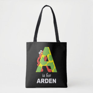 Tote Bag Elmo Alphabet   Une pomme