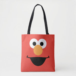 Tote Bag Elmo Face Art