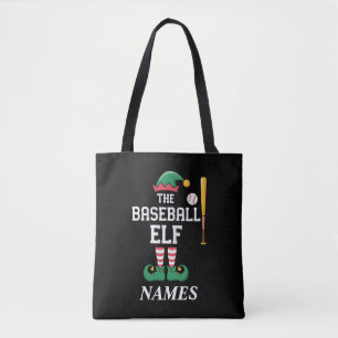 Tote Bag Éluve de baseball avec nom personnalisé pour famil